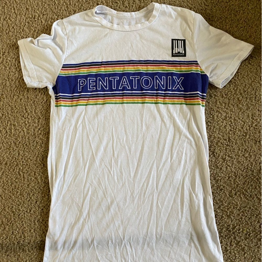 Womens Unisex Pentatonix Rainbow Music Band Tshirt